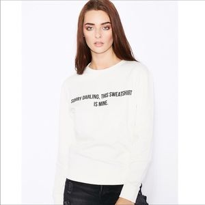 MNG Denim & Tees sweatshirt Sorry Darling graphics